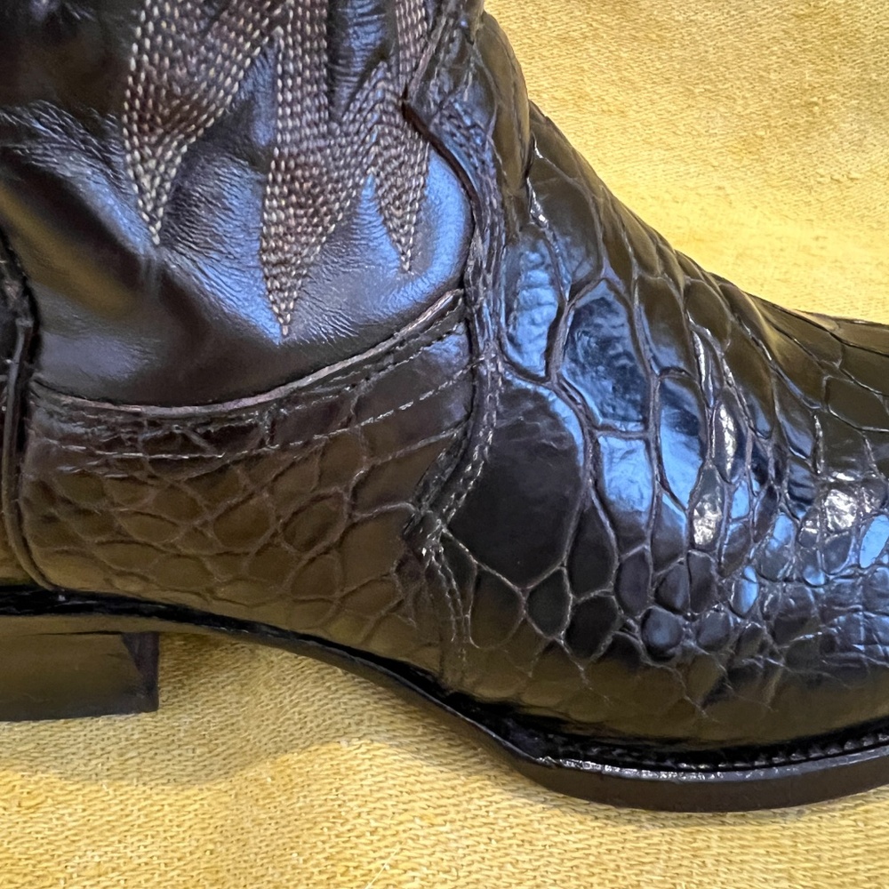 Rare Exotic Pre-Ban Justin Sea Turtle Boots - Picture 12 of 16
